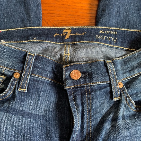 7 For All Mankind The Ankle Skinny Jeans - Picture 3 of 4